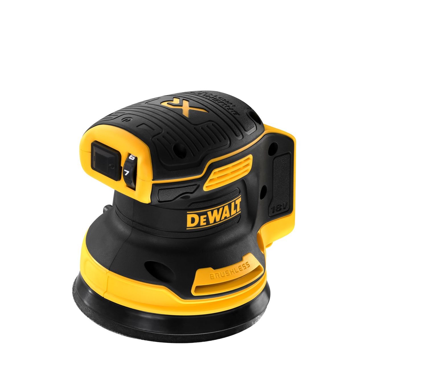 DEWALT DCW210NT-XJ Akku-Exzenterschleifer, 18 V (Basisv.)
