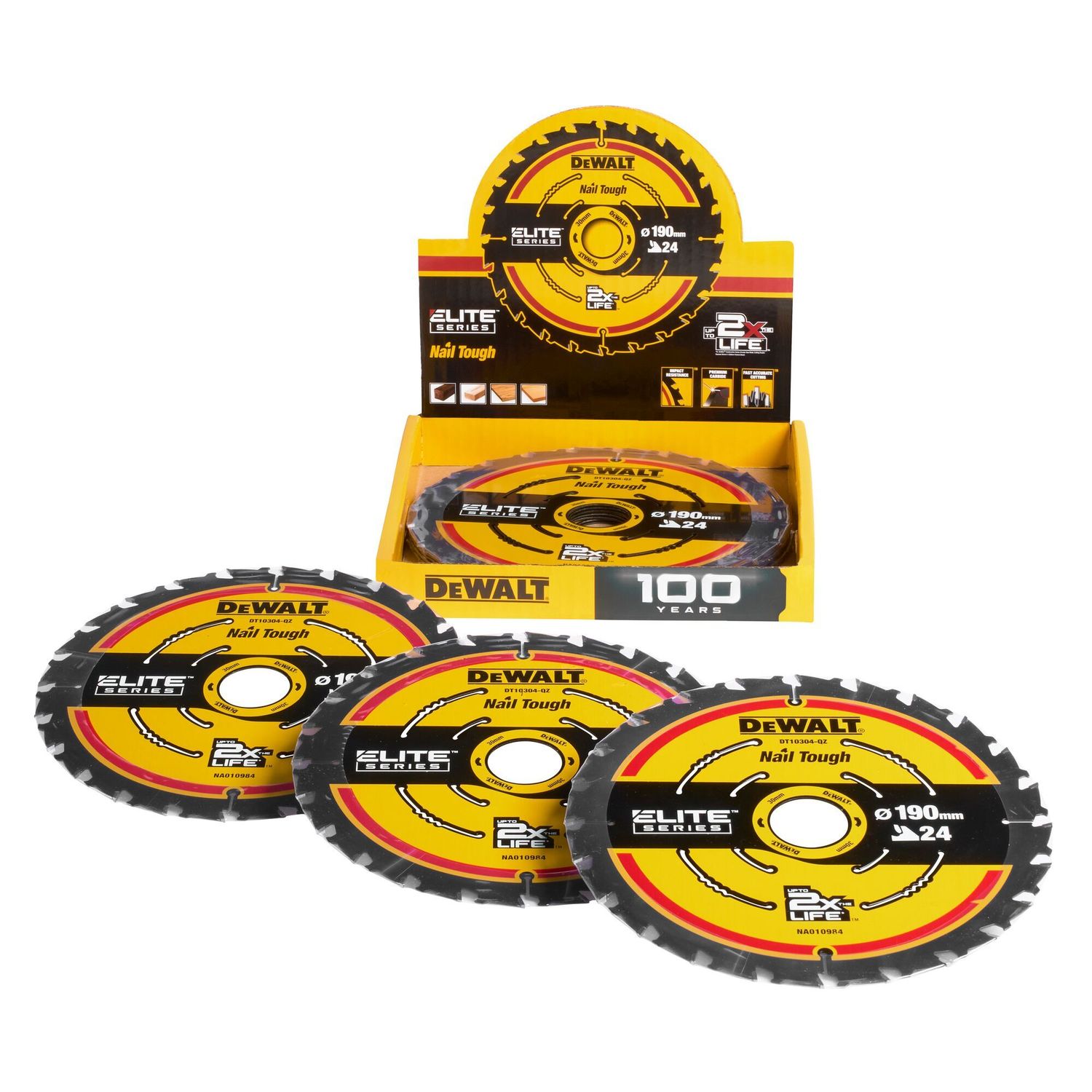 DEWALT DT10402-QZ ELITE Kreissaegeb. 190/30mm 24WZ Disp.