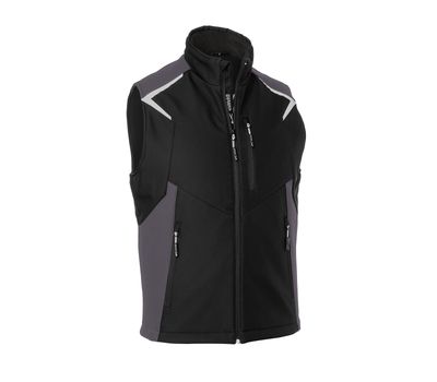 KÜBLER BODYFORCE Softshell Weste schwarz/anthrazit 3XL