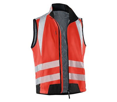 KÜBLER REFLECTIQ Weste PSA 2 warnrot/schwarz 4XL
