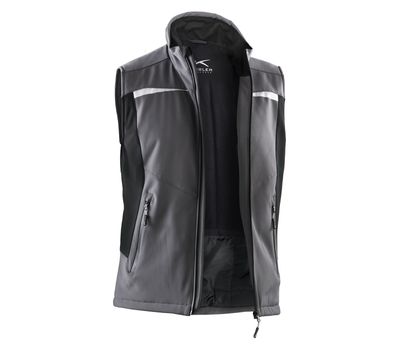 KÜBLER Softshell Weste anthrazit/schwarz XXL