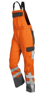KÜBLER SAFETY 7 Latzhose PSA 3 warnorange/anthrazit 64
