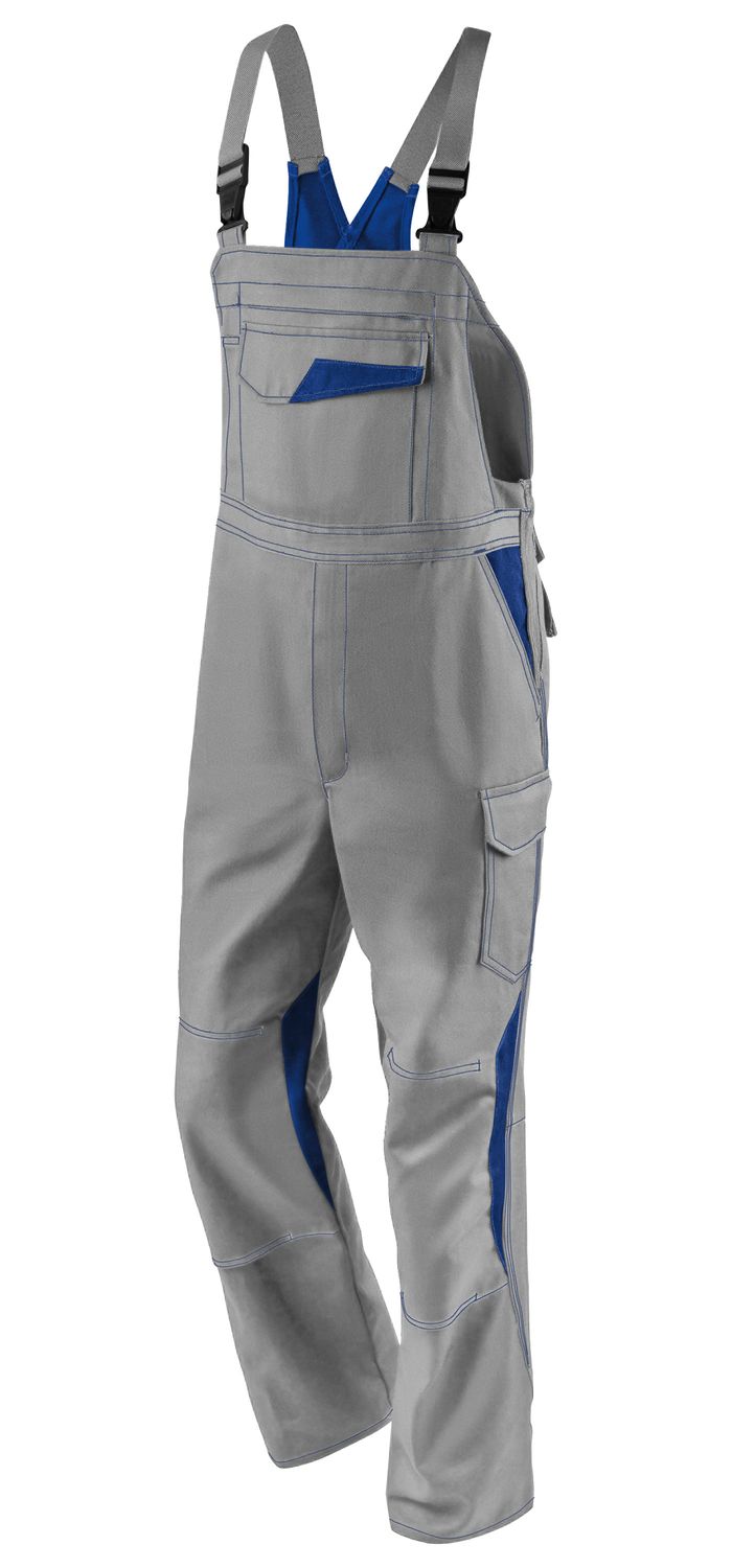 KÜBLER IMAGE DRESS NEW DESIGN Latzhose mittelgrau/blau 44