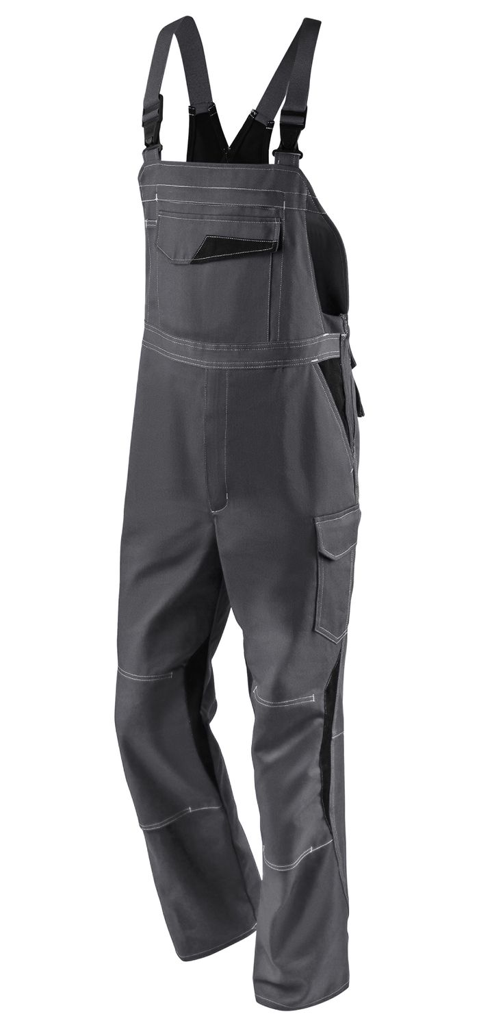 KÜBLER IMAGE DRESS NEW DESIGN Latzhose anthrazit/schwarz 44