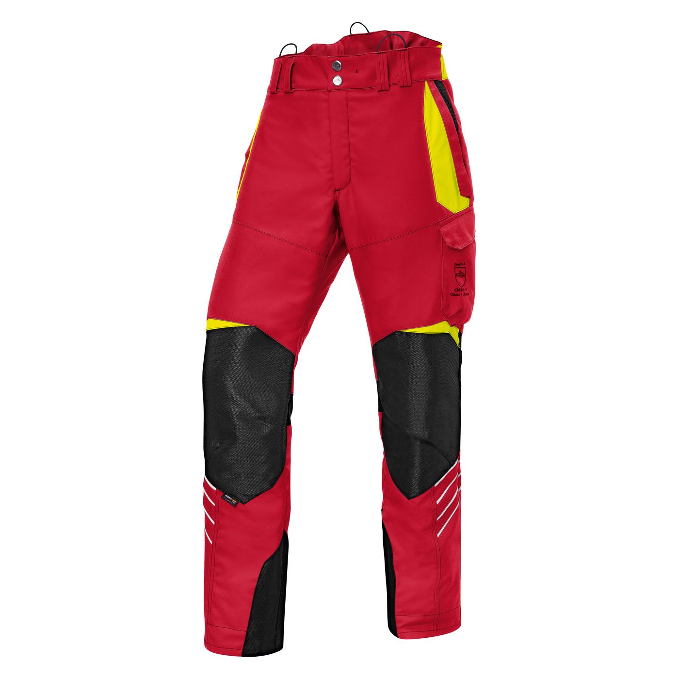 KÜBLER FOREST Schnittschutzhose PSA 3 rot/warngelb M-89