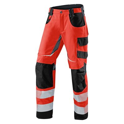 KÜBLER REFLECTIQ Sommerhose PSA 2 warnrot/schwarz 30