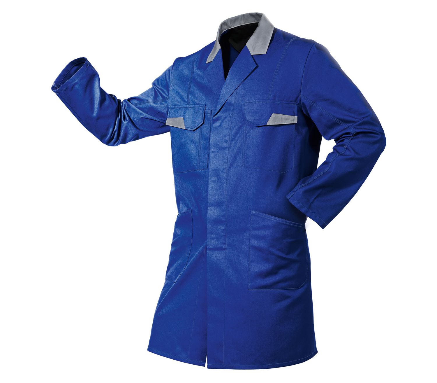 KÜBLER VITA mix Mantel blau/mittelgrau 4XL