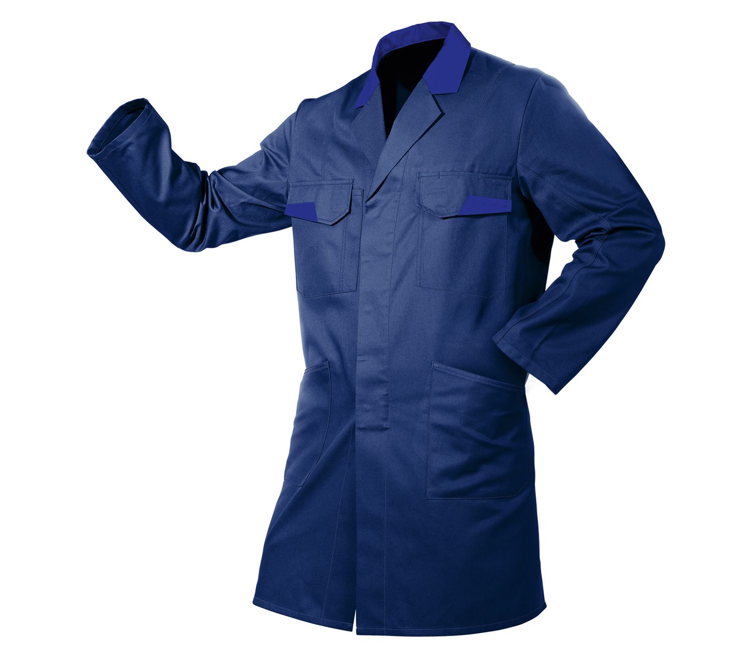 KÜBLER VITA mix Mantel dunkelblau/blau 4XL