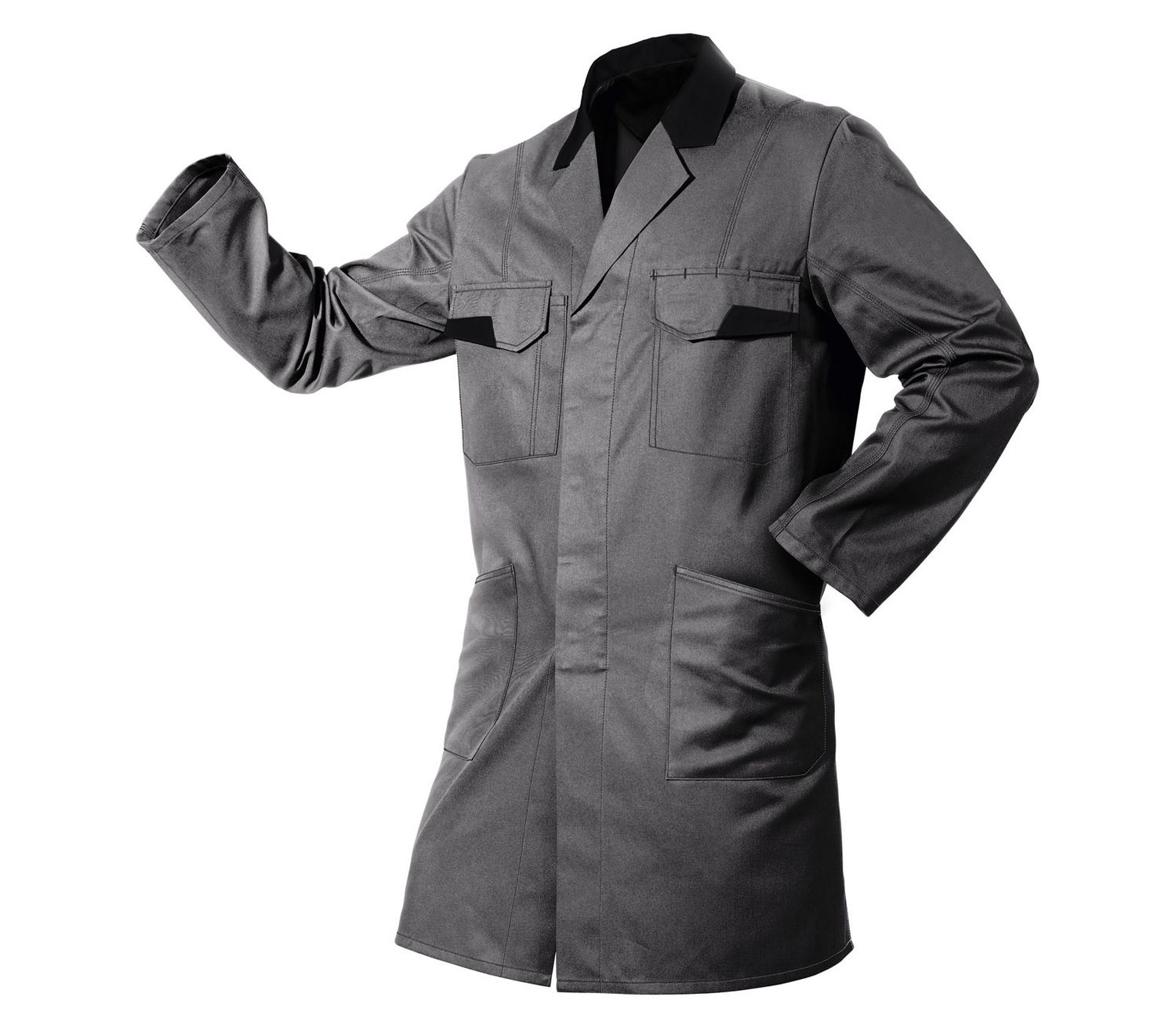 KÜBLER VITA mix Mantel anthrazit/schwarz 4XL