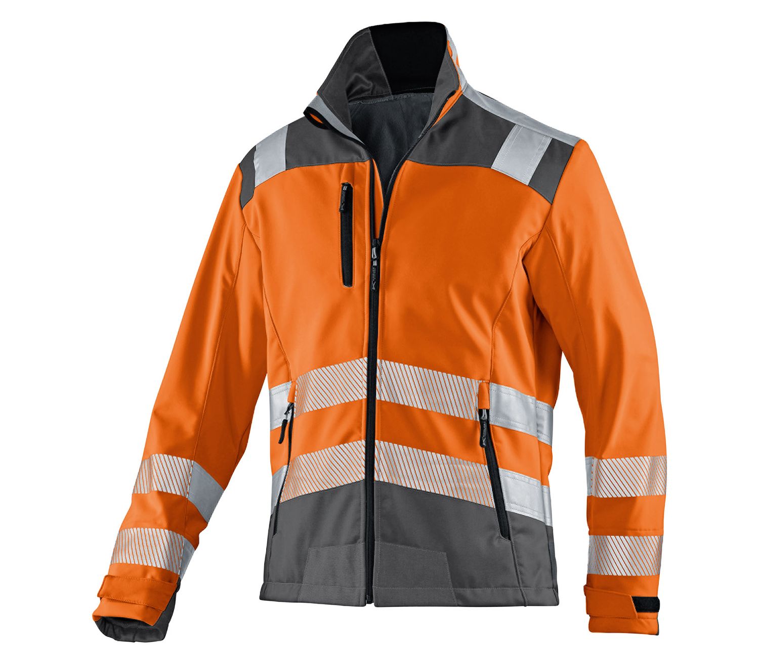 KÜBLER REFLECTIQ Softshell Jacke PSA 2 warnorange/anthrazit M