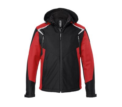 KÜBLER BODYFORCE Winter Softshell Jacke schwarz/mittelrot L
