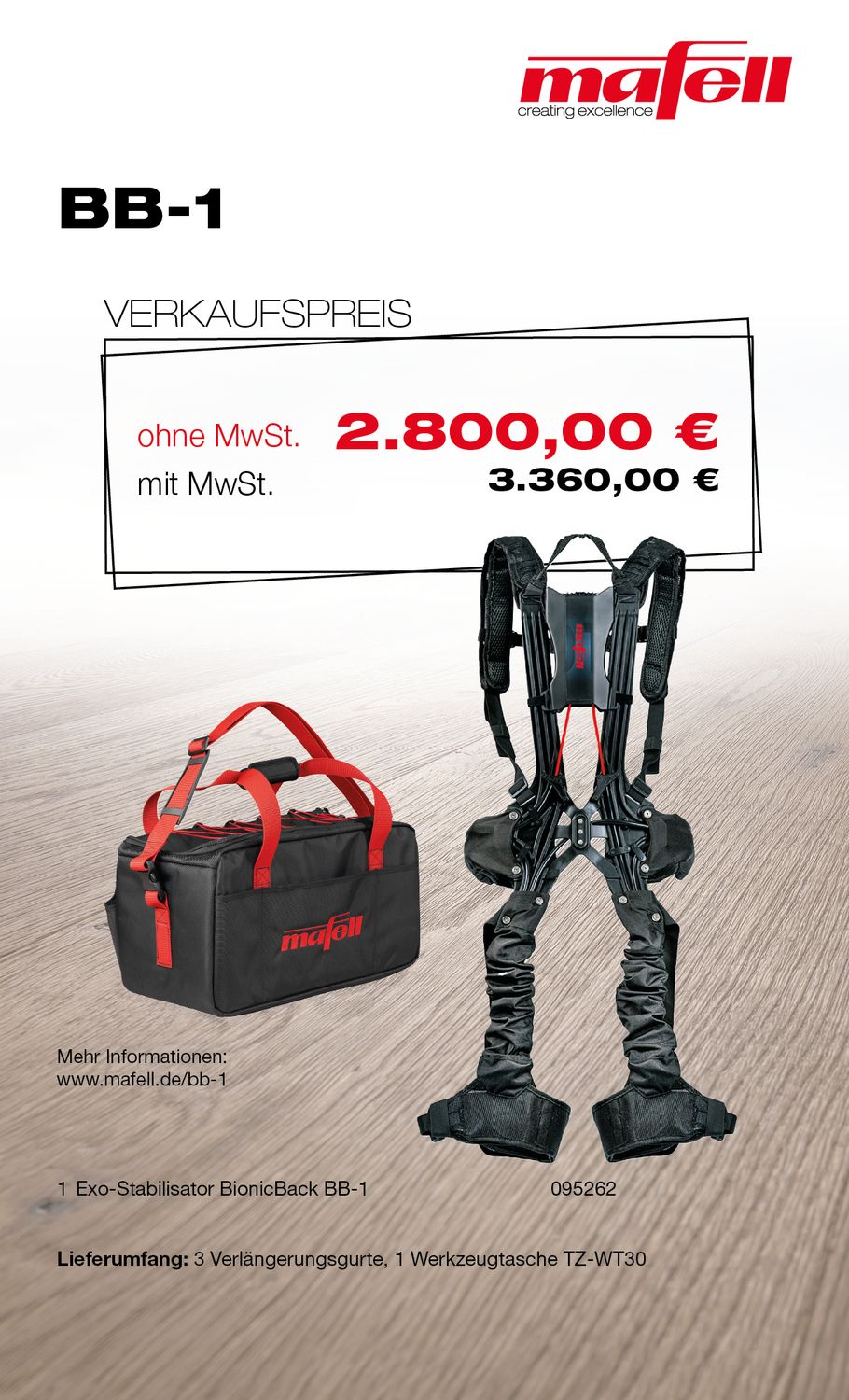 MAFELL Exo-Stabilisator BionicBack BB-1