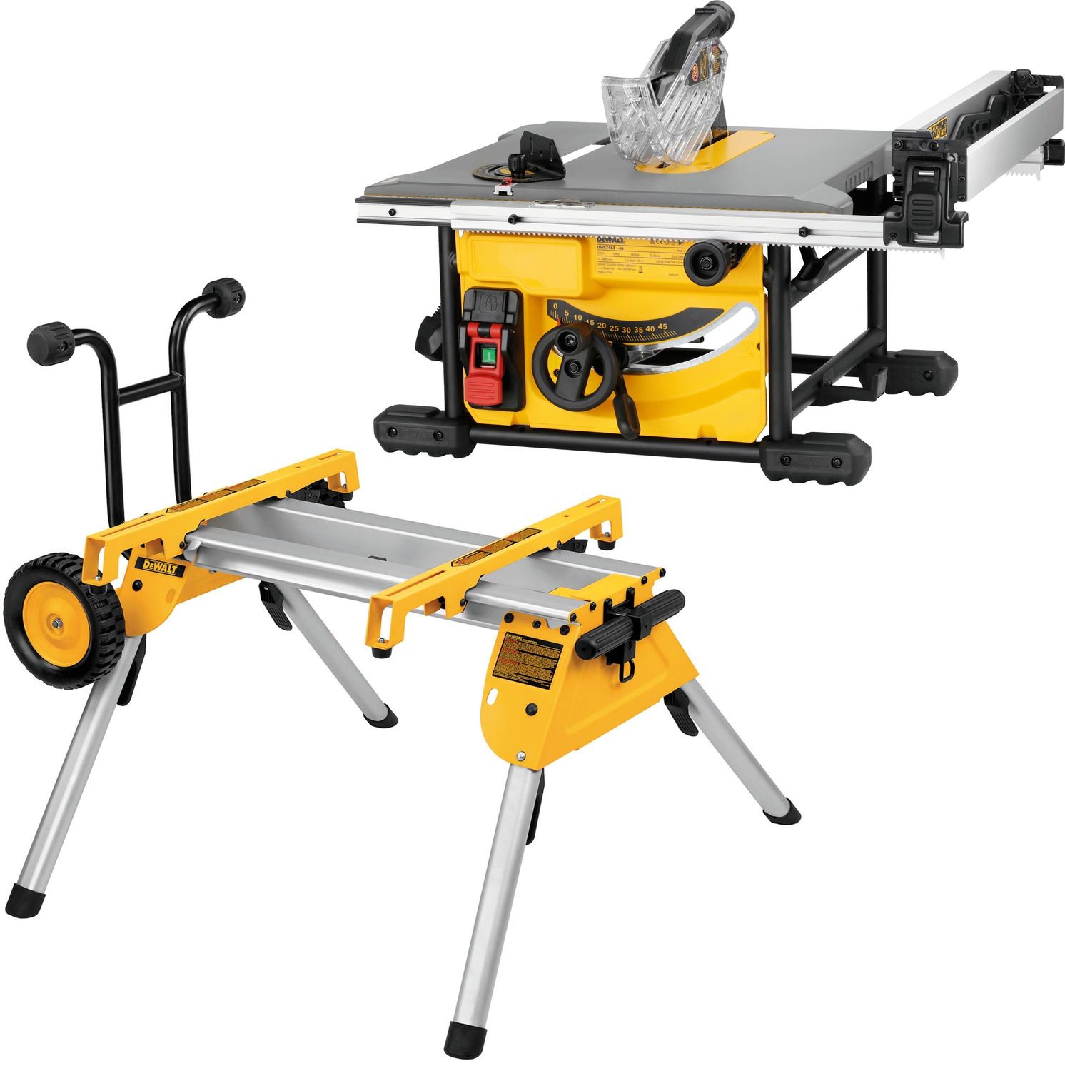 DEWALT DWE7485RS-QS Tischkreissaege 210 mm m. Untergestell