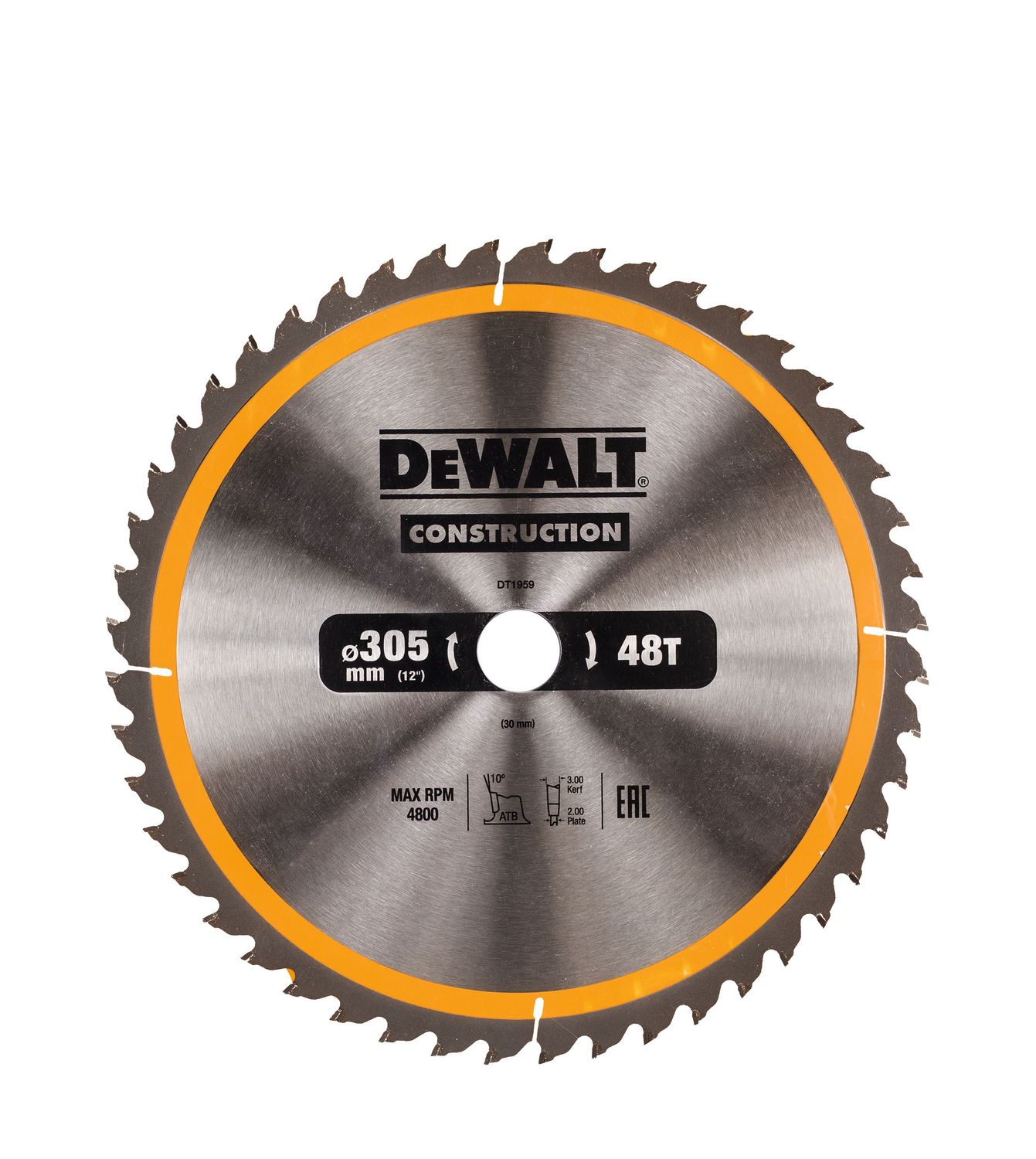 DEWALT DT1959-QZ Kreissägeblatt Stat. 305/30mm 48WZ