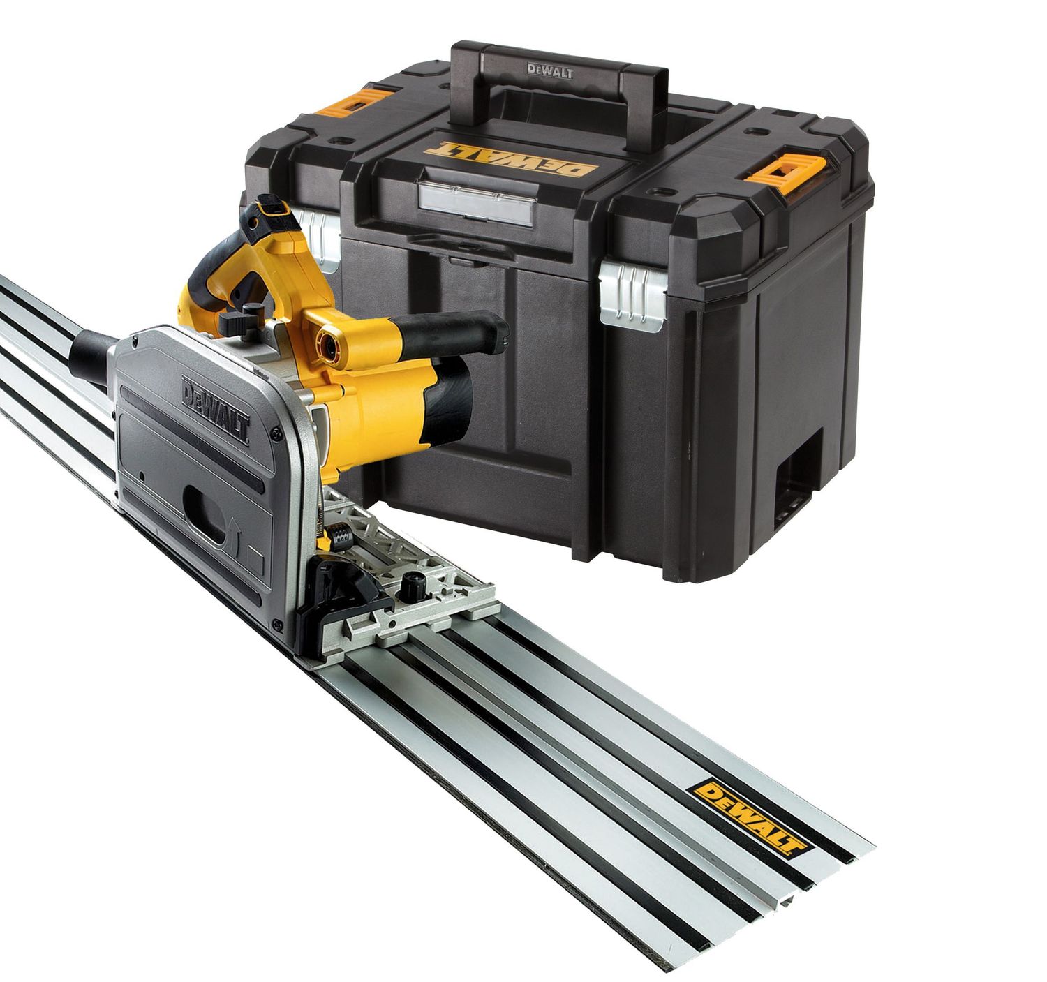 DEWALT DWS520KTR-QS Tauchkreissaegenset inkl Fuehrungsschien