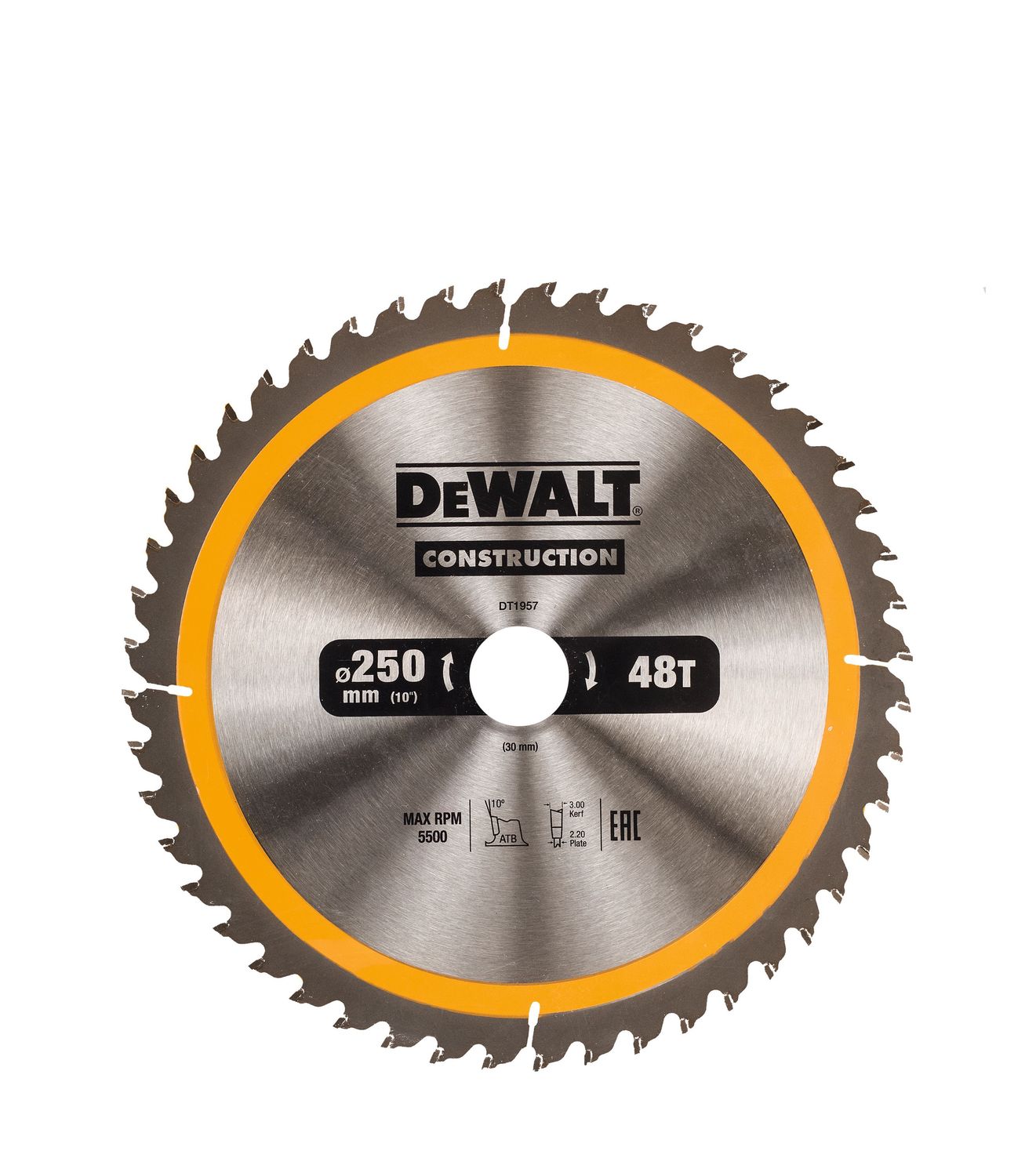 DEWALT DT1957-QZ Kreissaegeblatt Stat. 250/30mm 48WZ