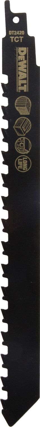 DEWALT DT2420-QZ Saebelsaegeblatt Carbide 240mm 2TPI