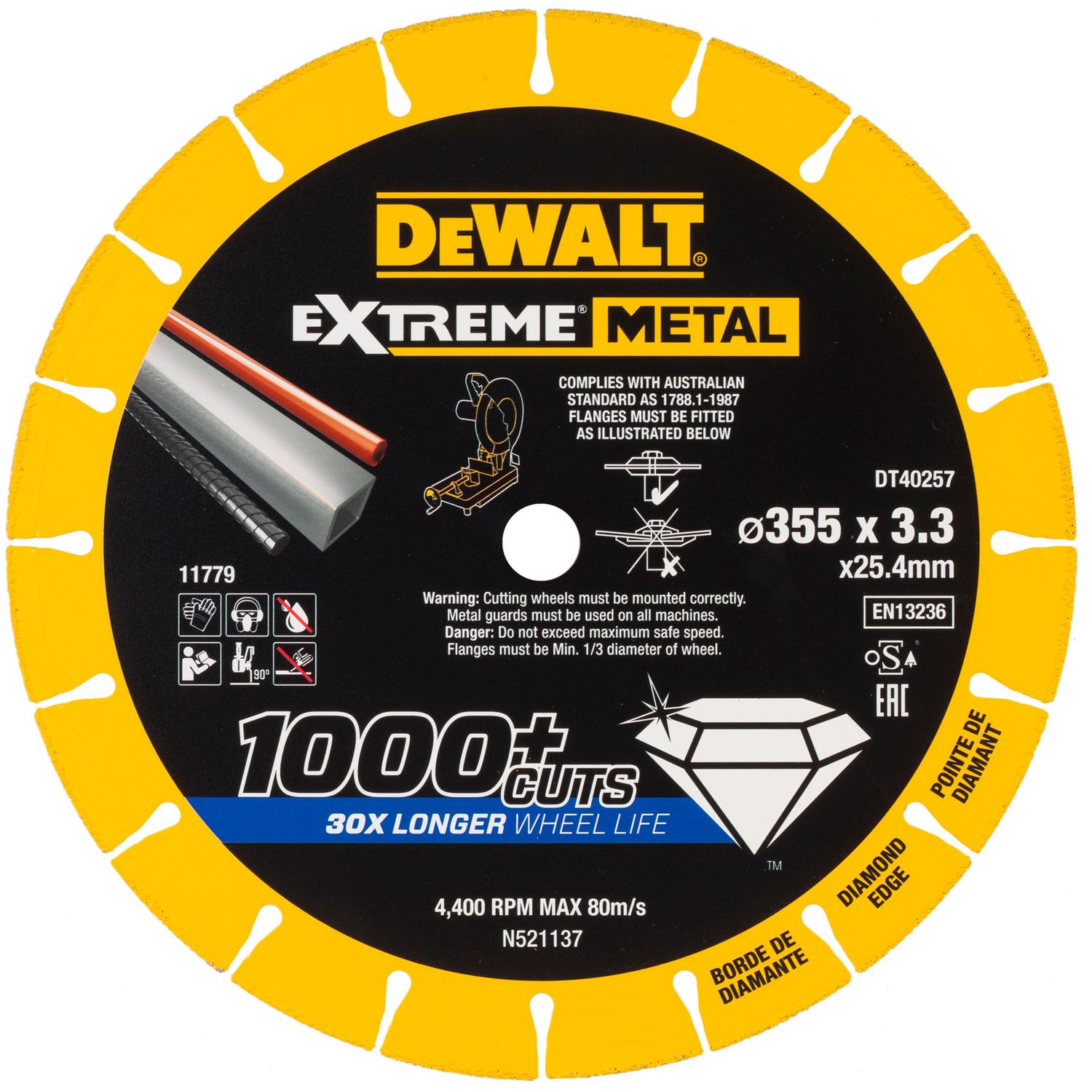DEWALT DT40257-QZ Diamanttrennscheibe 355x3.3mm