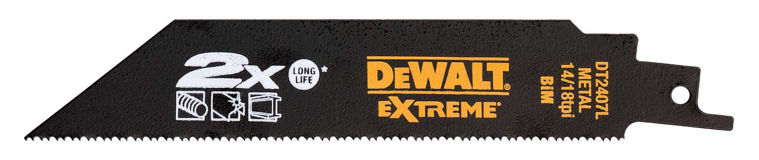 DEWALT DT2407L-QZ Saebelsaegeblatt BIM Metall 152mm 5Stk