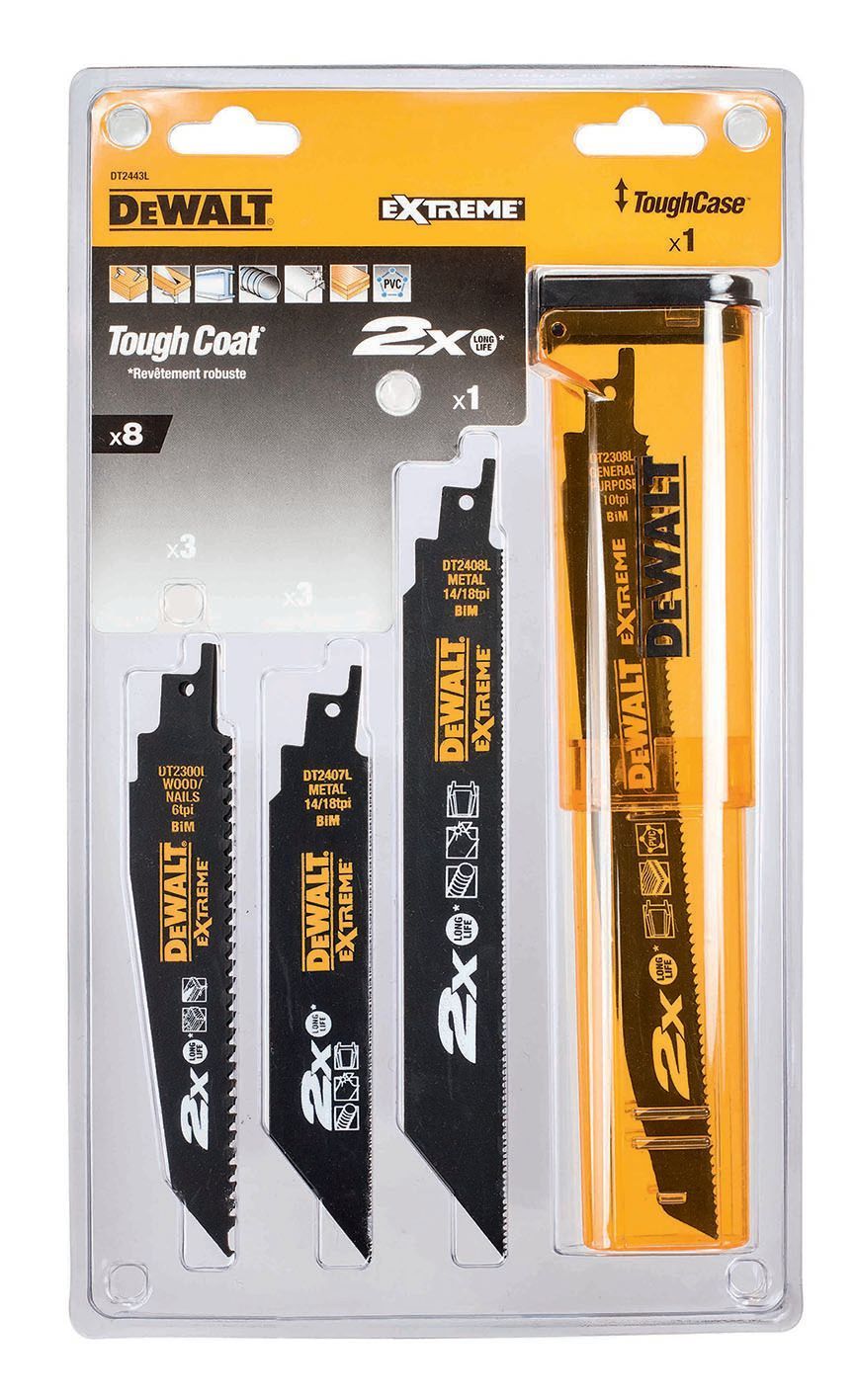 DEWALT DT2443L-QZ Säbelsägeblatt-Set 8-tlg
