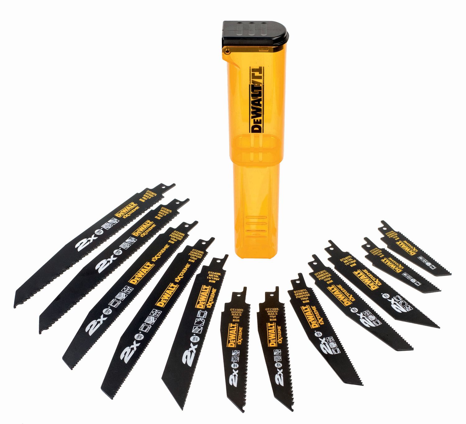 DEWALT DT2441L-QZ Säbelsägeblatt-Set 12-tlg