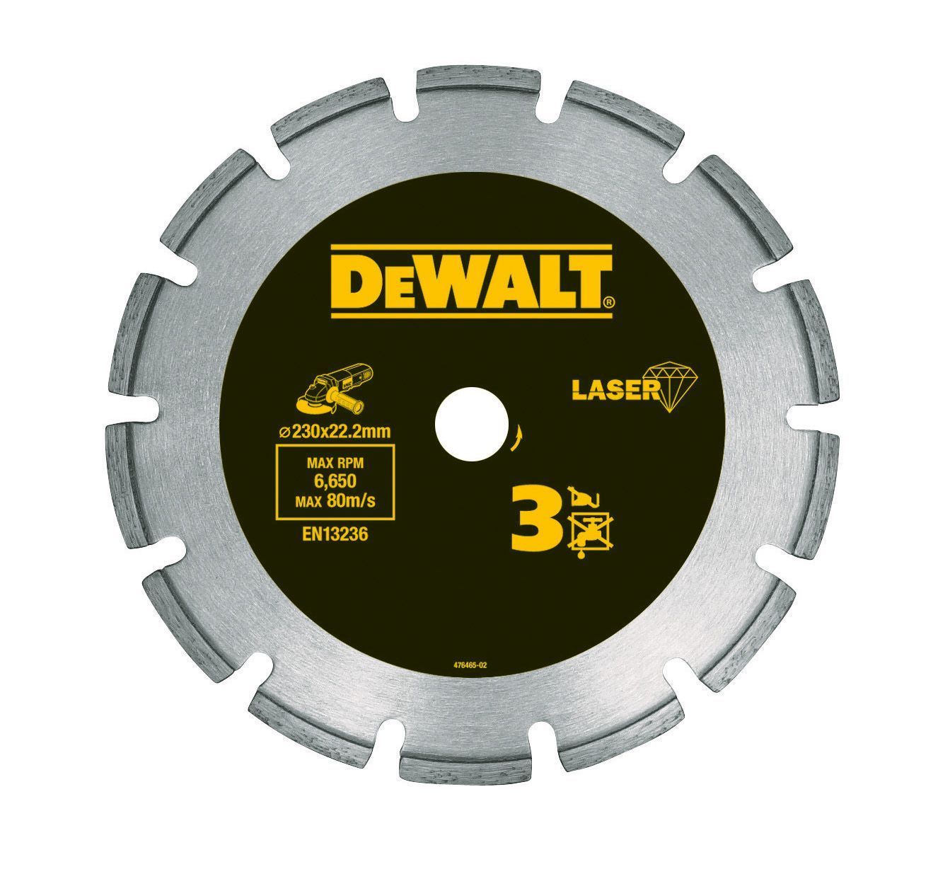 DEWALT DT3763-XJ Diamanttrennscheibe LaserHP3 230mm