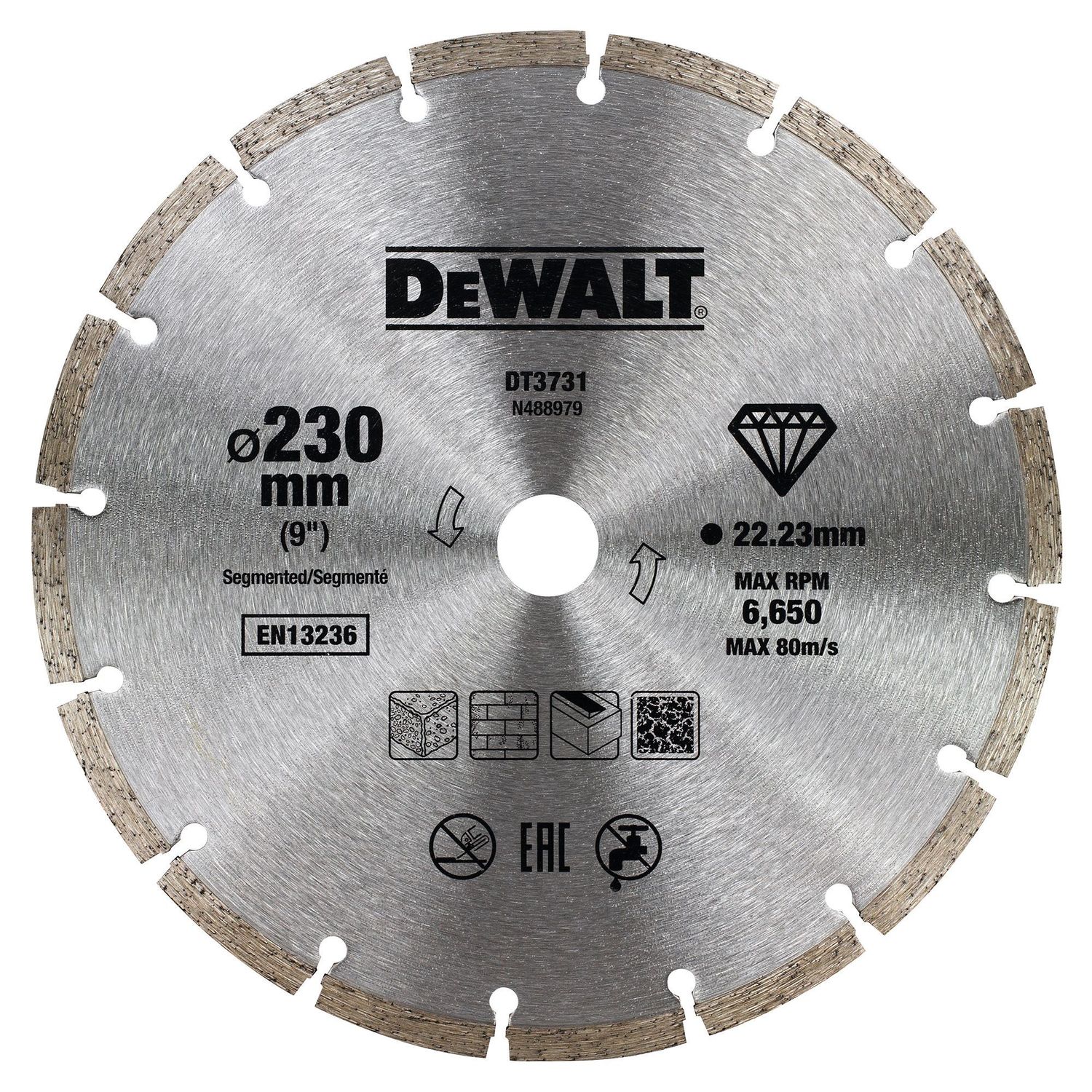 DEWALT DT3731-QZ Diamanttrennscheibe Eco1 Universal 230mm