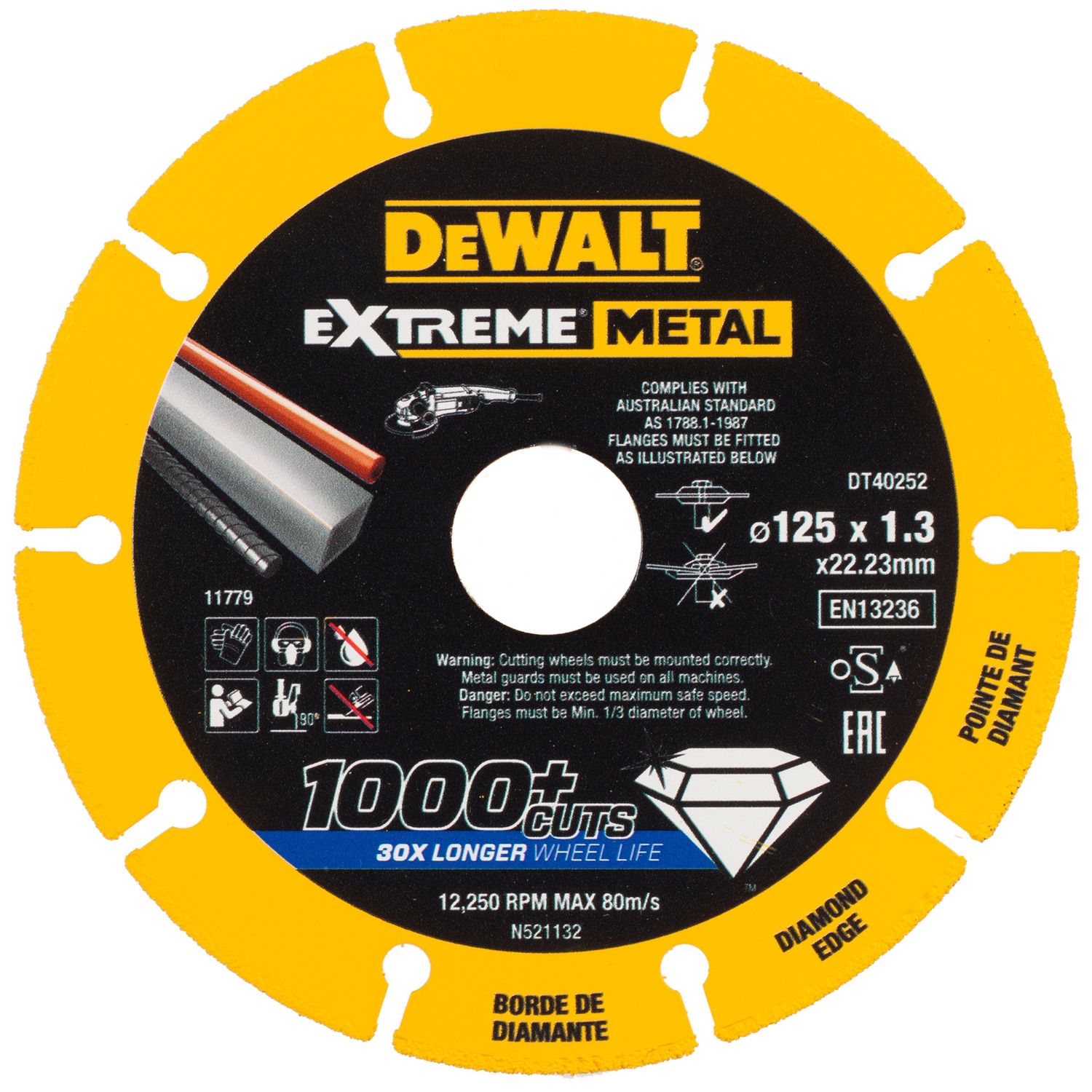 DEWALT DT40252-QZ Diamanttrennscheibe 125x1.3mm