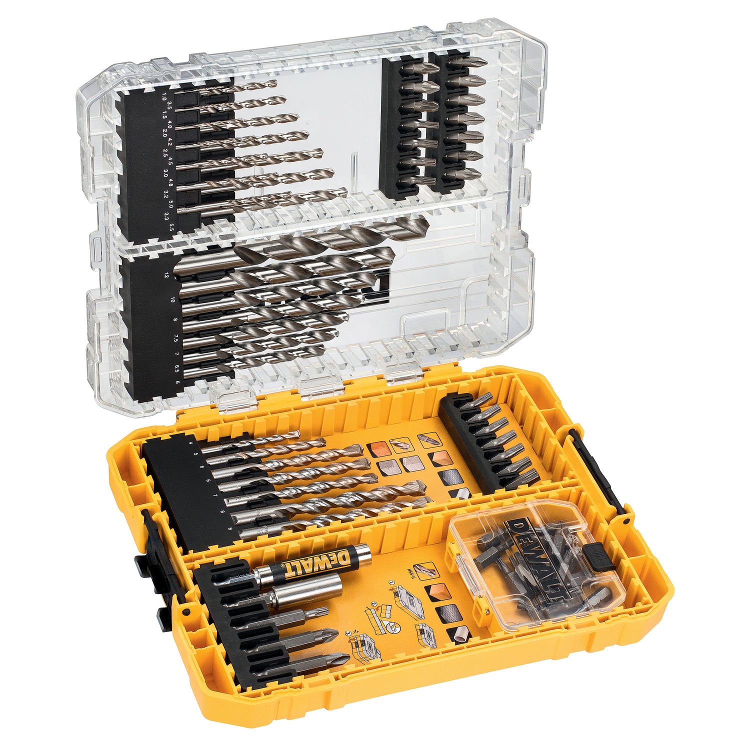 DEWALT DT70761-QZ Bit und Bohrer-Set 72-teilig