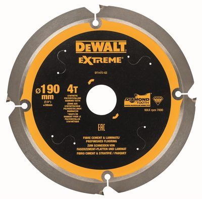 DEWALT DT1471-QZ Kreissaegeblatt PCD 165/20mm 4Z
