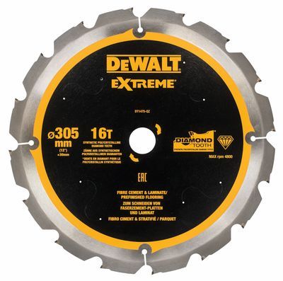 DEWALT DT1475-QZ Kreissägeblatt PCD 305/30mm 16Z