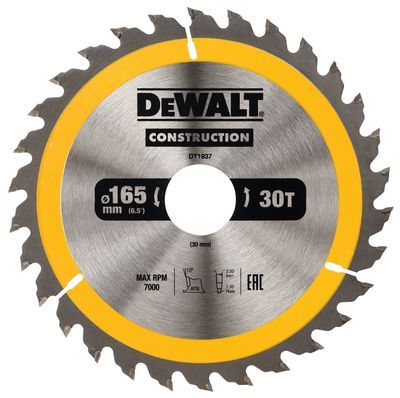 DEWALT DT1937-QZ Kreissägeblatt Handkr. 165/30mm 30WZ