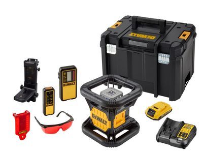 DEWALT DCE079D1R-QW Rotationslaser, Vertikal-Lot doppelt,rot