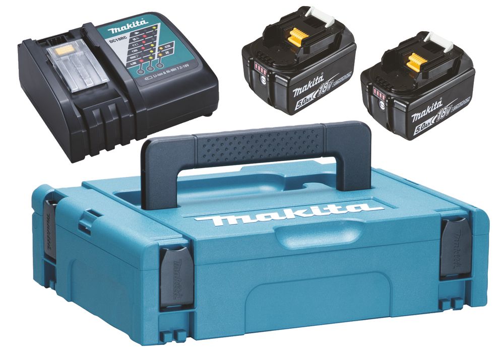MAKITA Akku Power Source Kit 2 x 5,0 Ah LXT 18 V 197624-2