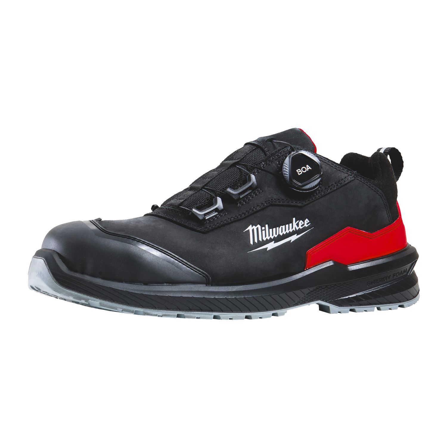 MILWAUKEE FLEXTRED S3S Sicherheits-Halbschuh BOA Leder schwarz Größe 42
