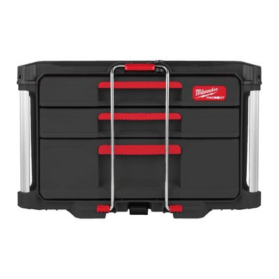 MILWAUKEE PACKOUT Koffer mit 2+1 Schubladen 560 x 410 x 360 mm