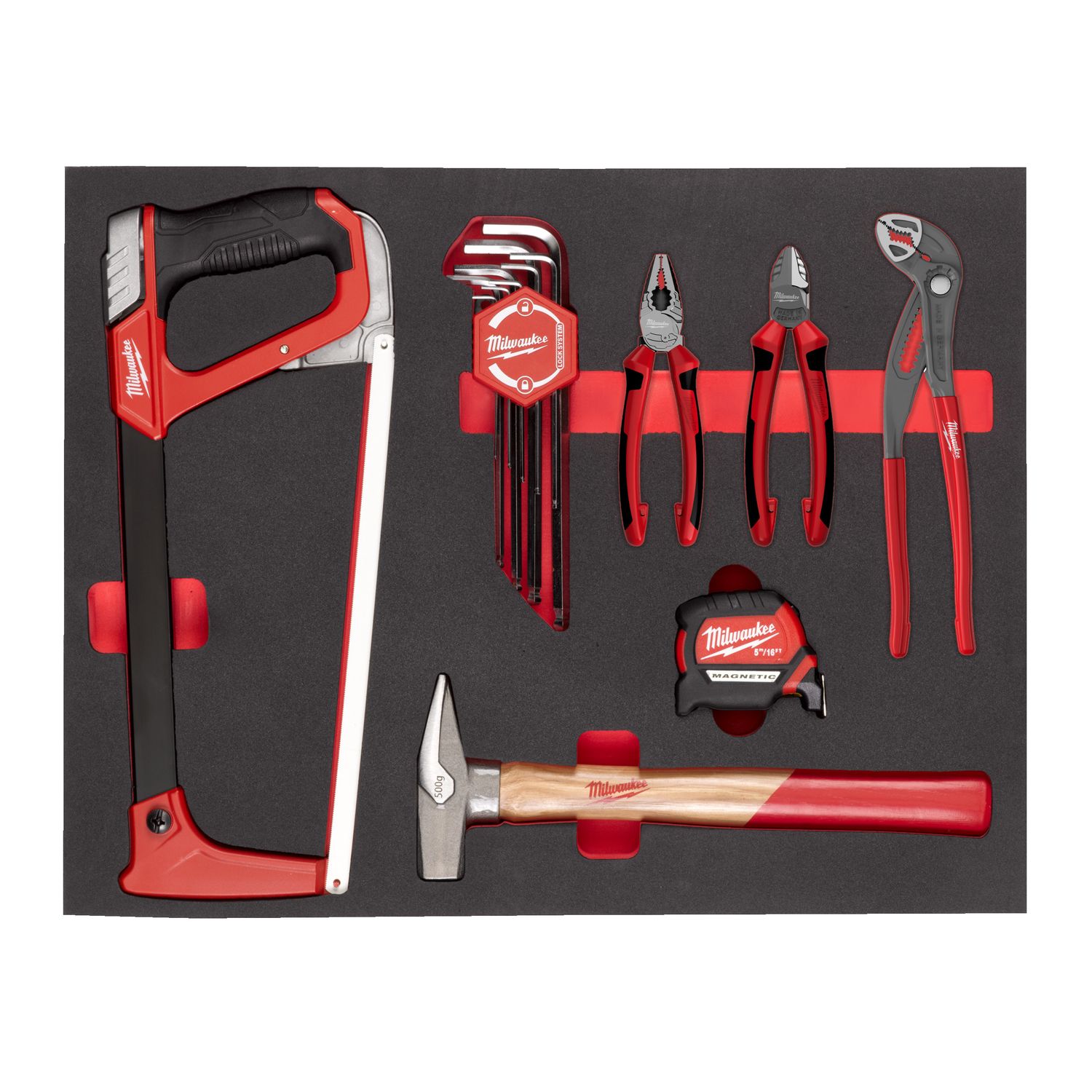 MILWAUKEE Werkzeug Einlage 15-teilige Einlage für Werkstattwagen 78 cm