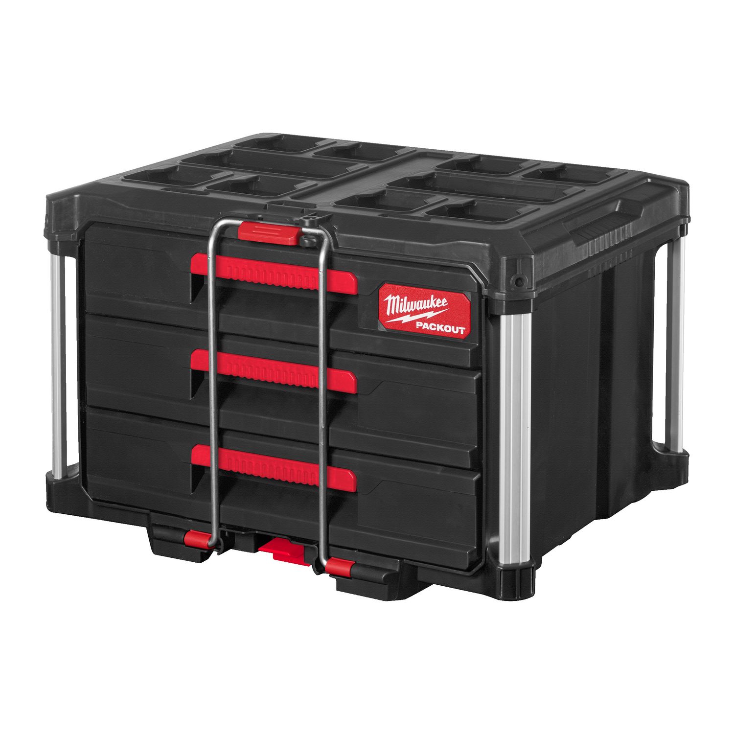 MILWAUKEE PACKOUT Koffer mit 3 Schubladen 560 x 410 x 360 mm