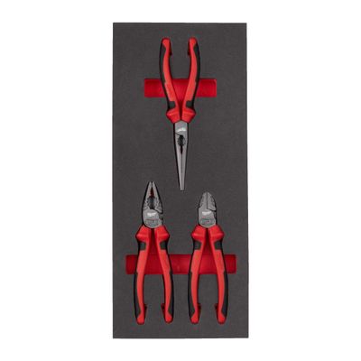MILWAUKEE Zangen Einlage 3-teilige Einlage für Werkstattwagen 78 cm