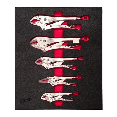 MILWAUKEE TORQUE LOCK Gripzangen Einlage 5-teilige Einlage für Werkstattwagen 78 cm