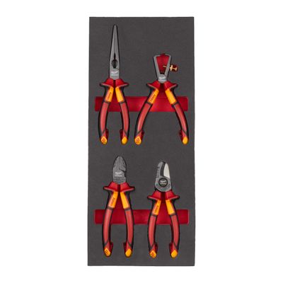 MILWAUKEE VDE Zangen Einlage 4-teilige Einlage für Werkstattwagen 78 cm