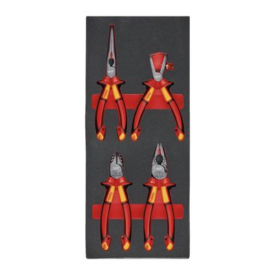 MILWAUKEE VDE Zangen Einlage 4-teilige Einlage für Werkstattwagen 78 cm
