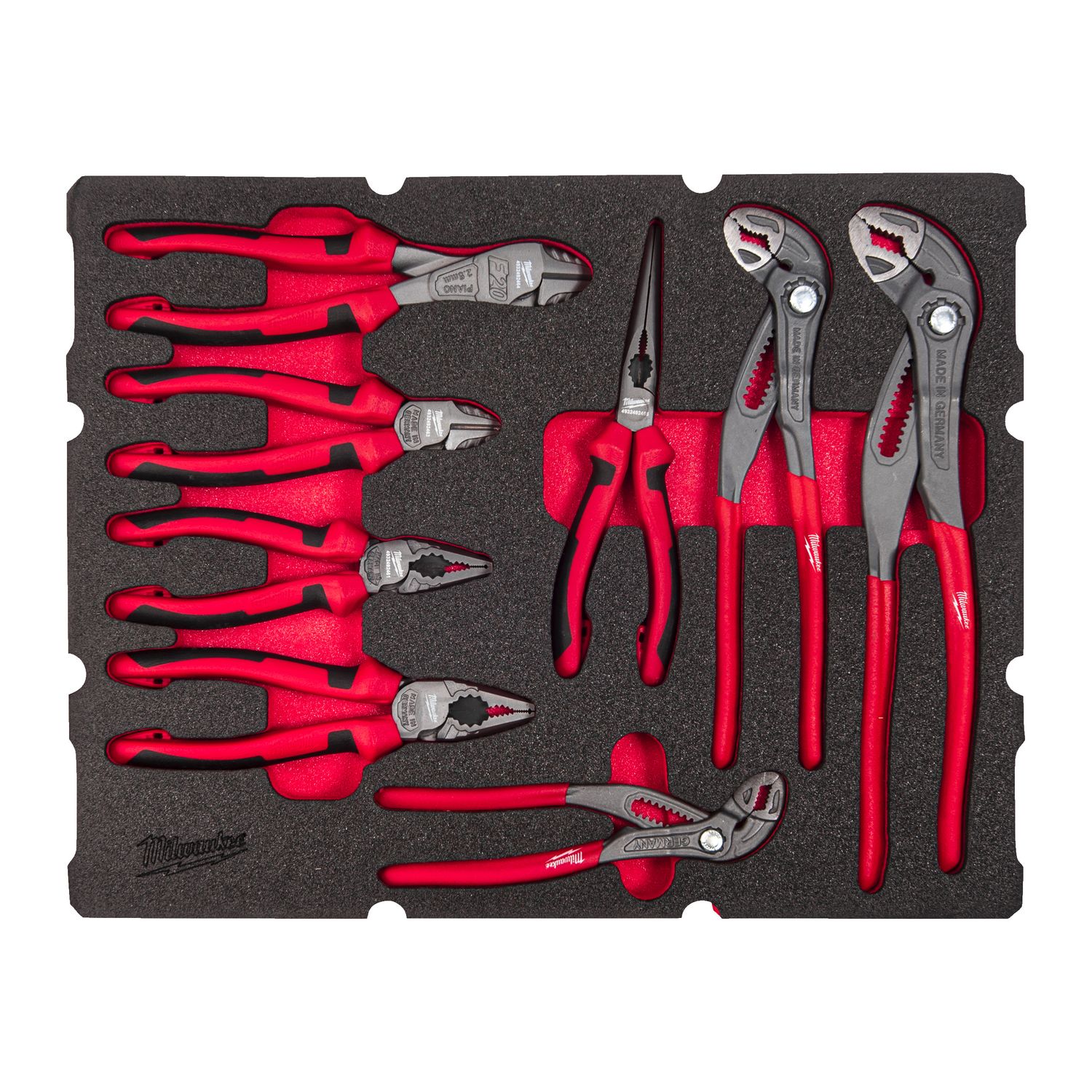 MILWAUKEE Zangen Einlage 8-teilige Einlage für PACKOUT Koffer mit Schubladen