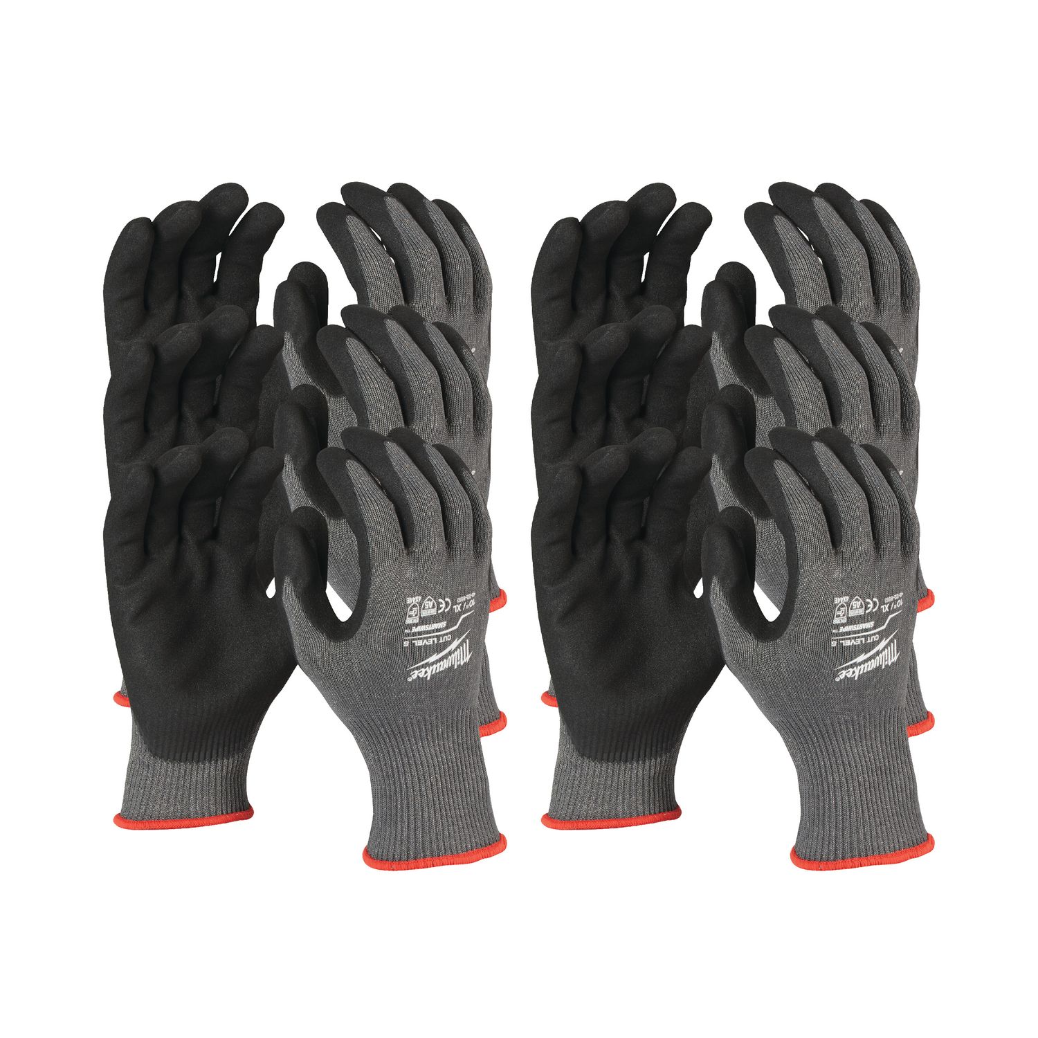 MILWAUKEE Schnittschutzhandschuhe Klasse 5/E Größe 11 (XXL) 12er Pack