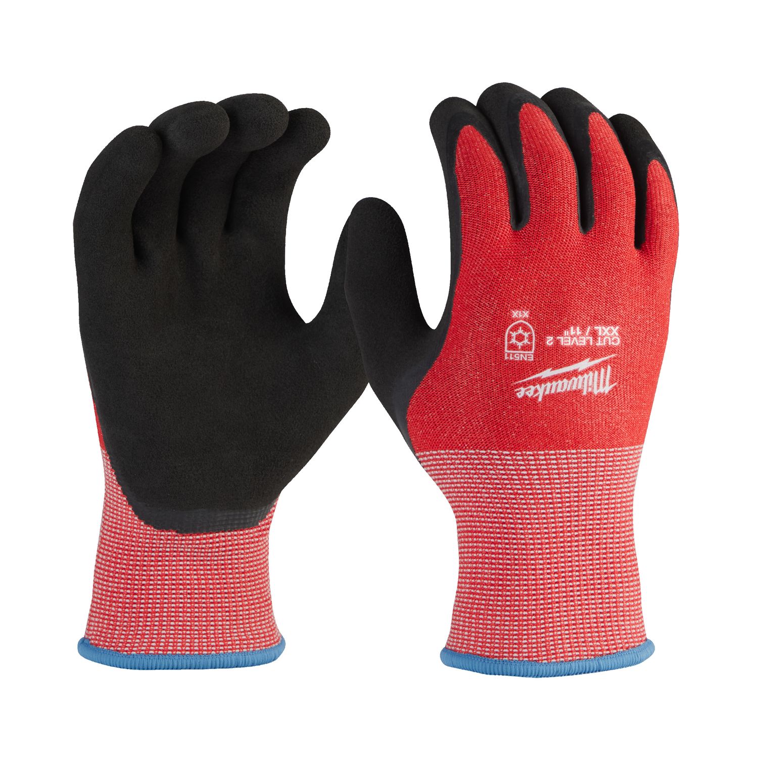 MILWAUKEE Kälte-Schnittschutzhandschuhe Klasse B Größe 7 (S) 12er Pack