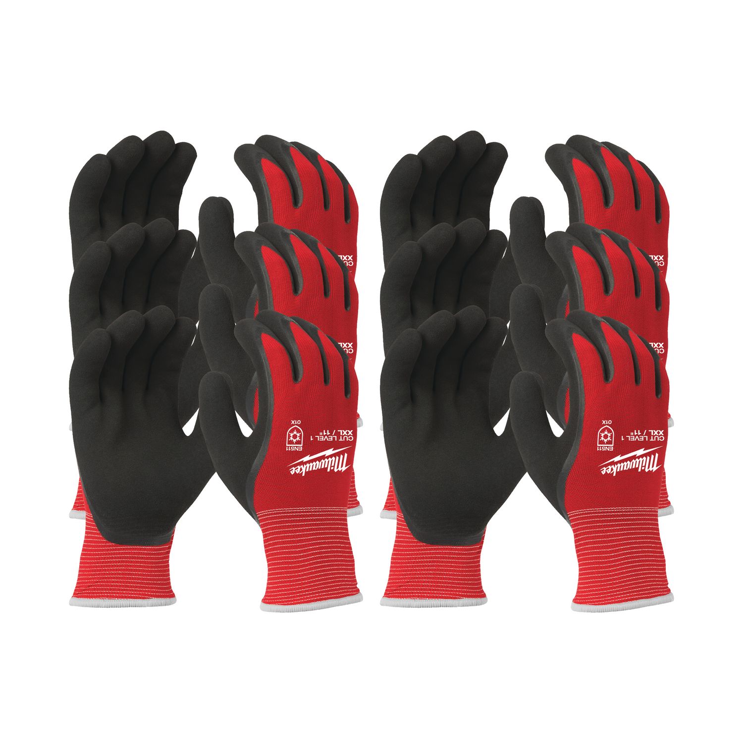MILWAUKEE Kälte-Schnittschutzhandschuhe Klasse 1/A Größe 11 (XXL) 12er Pack
