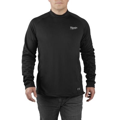 MILWAUKEE USB-Akku-Heiz-Funktions-Langarmshirt, inkl. L4B3 RED LITHIUM Akku u. Ladekabel L4HBLB-301M