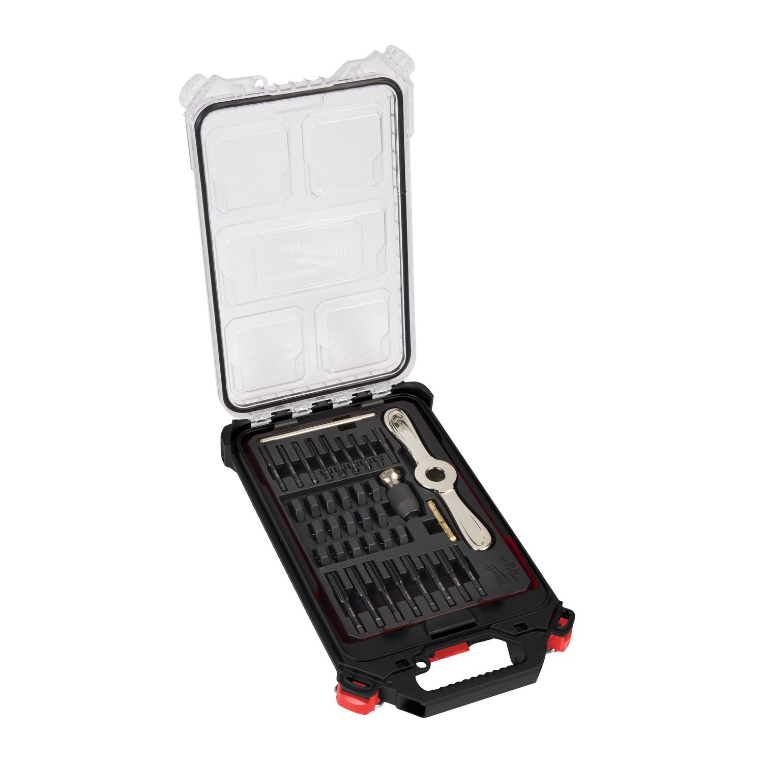 MILWAUKEE 38-teilig im PACKOUT Compact-Organiser Slim Gewindeschneidsatz