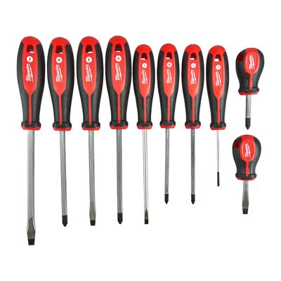 MILWAUKEE 10-teiliges Set PH/PZ/SL Schraubendreher Tri-Lobe