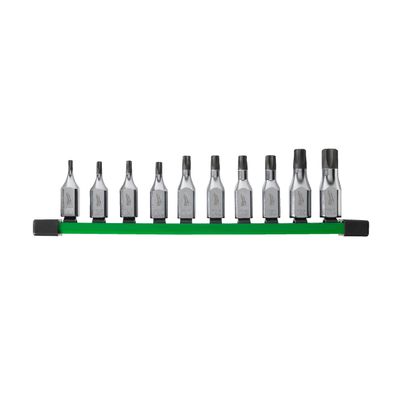 MILWAUKEE 10-teilig TX Bit-Steckschlüsseleinsatz 3/8" Set